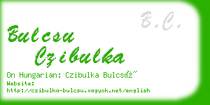 bulcsu czibulka business card